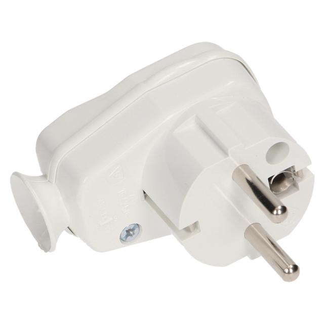 Wtyczka kątowa z włącznikiem i kontrolką AWA-ŁK/BIAŁA ORNO