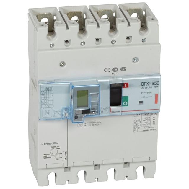 Wyłącznik DPX3 250 Z Zab. R-Pr. 4P 160A 36kA 420257 LEGRAND
