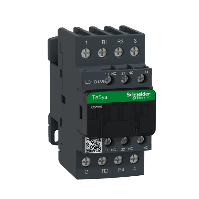 Stycznik mocy TeSys D [AC-3] 32A 4P 2Z 2R cewka 220VAC LC1D188M7 SCHNEIDER