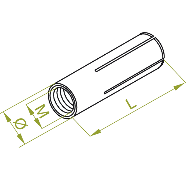 TRSOM10 Tuleja rozporowa stalowa
