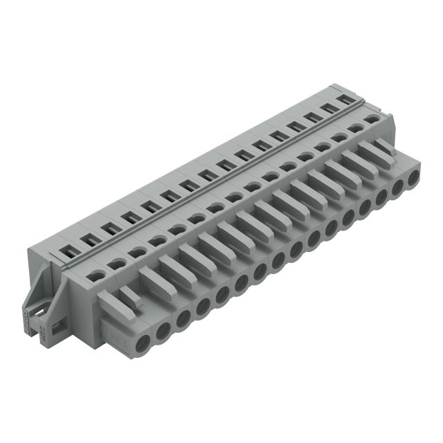 Gniazdo MCS‑MIDI Classic 16‑biegunowe szare raster 5mm 231‑116/031‑000 /10szt./ WAGO