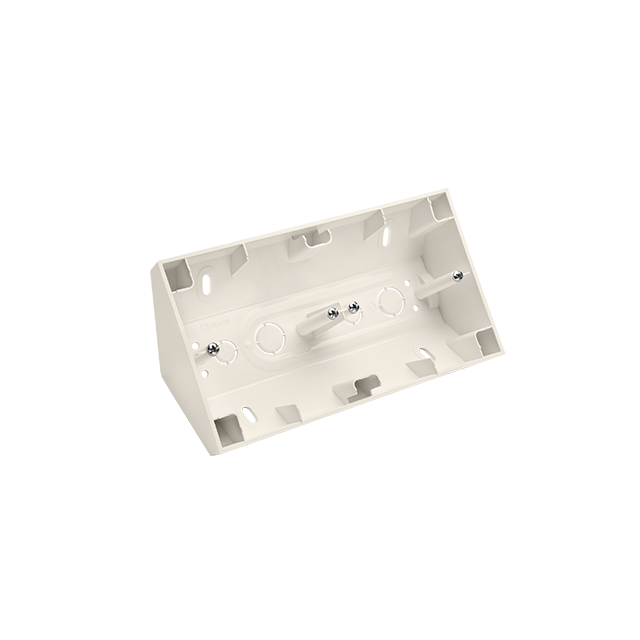 Simon 54 Premium Puszka natynkowa narożna 2-krotna do ramek PREMIUM kremowy