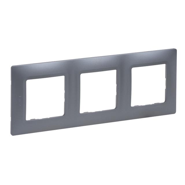 Niloe Selection - Ramka Potrójna Stal 762053 LEGRAND