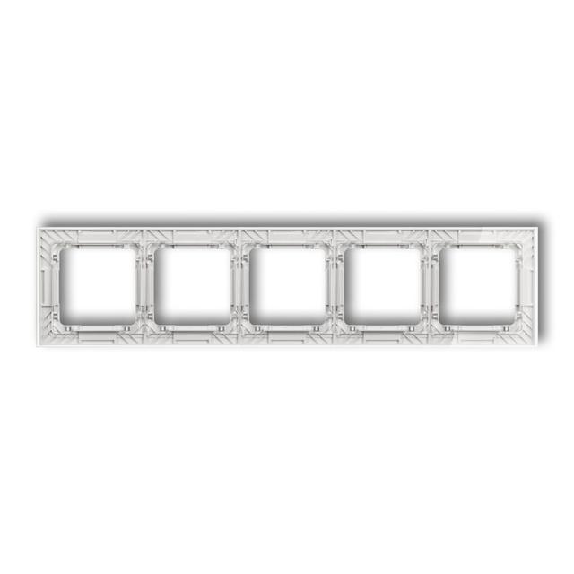 "DECO Ramka pięciokrotna transparentna DECO Art - efekt szkła (ramka: transparentna