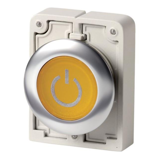 M30I-FDL-Y-X162 Przycisk podświetlany 30mm płaski żółty X162 stal nierdzewna 188040 EATON