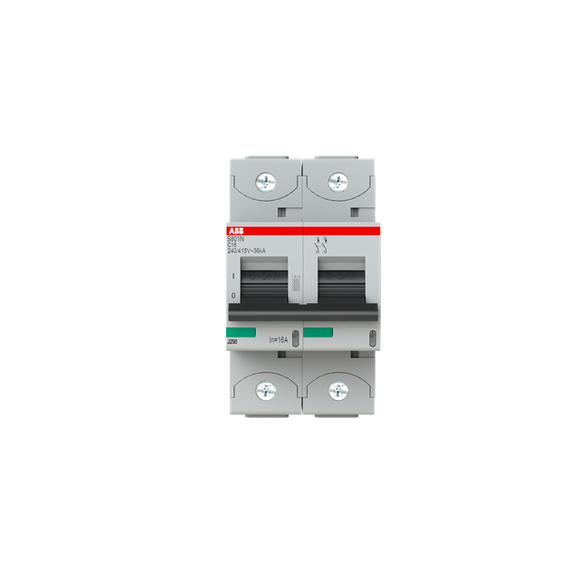 S802N-C16 Wyłącznik nadprądowy 36kA 2P C16A 2CCS892001R0164 ABB