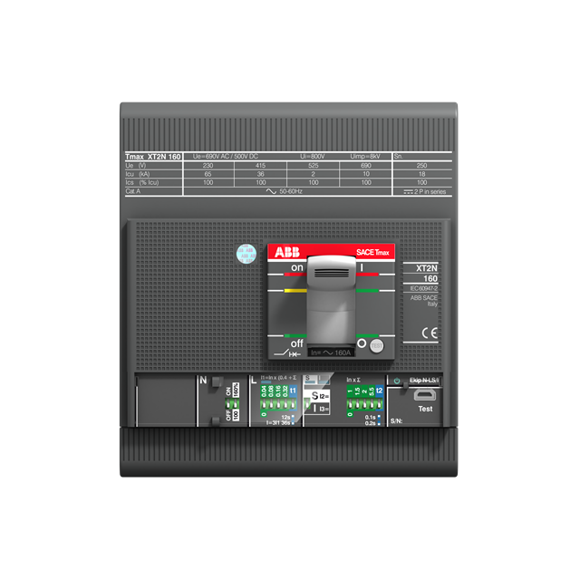 XT2V 160 Ekip LS/I In=160A 4pFF InN=100% wyłącznik kompaktowy 1SDA068009R1 ABB