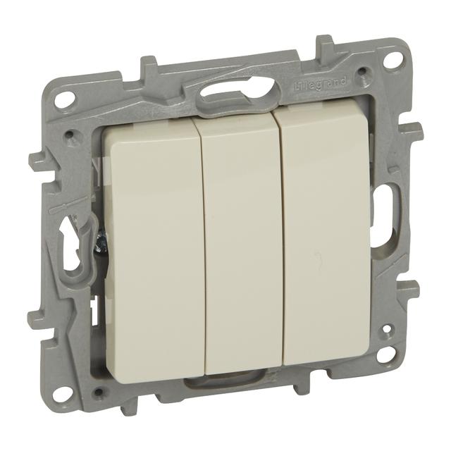 Niloe Łącznik Potrójny 10Ax Kremowy 764603 LEGRAND
