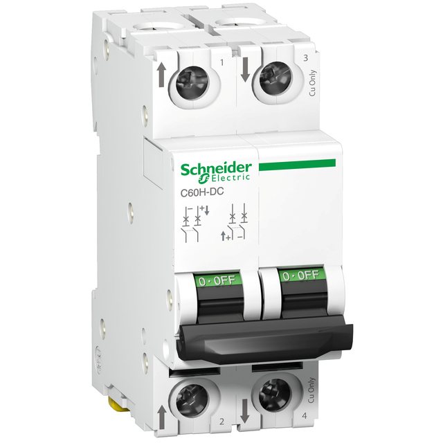 Wyłącznik nadprądowy Acti9 C60H DC 2P C10A A9N61528 SCHNEIDER