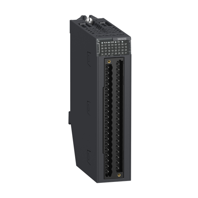 Modicon X80 Moduł wejść cyfrowych, 32 wejścia, izolowane, dodatnie/ujemne, 12/24 V DC