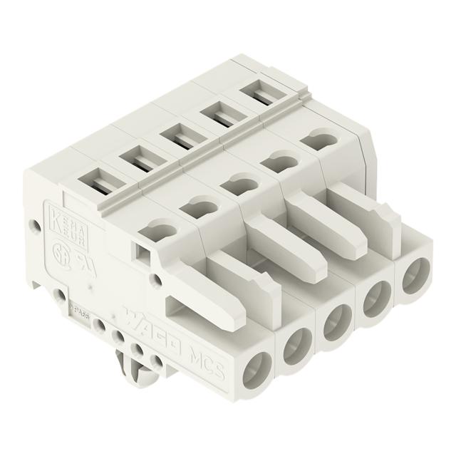 Gniazdo MCS‑MIDI Classic 5‑biegunowe jasnoszare raster 5mm 721‑105/008‑000 /100szt./ WAGO