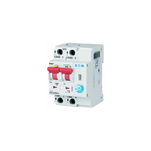 AFDD-10/2/B/001-A Przeciwpożarowy detektor iskrzenia 10kA B10A 2P 10mA typ A 187165 EATON