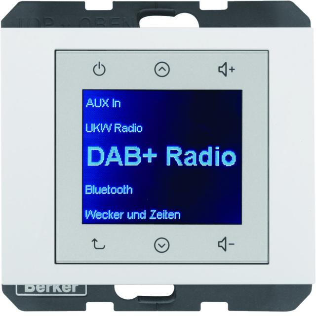 Berker K.1 Radio Touch podtynkowe DAB+ biały połysk 29847009 HAGER