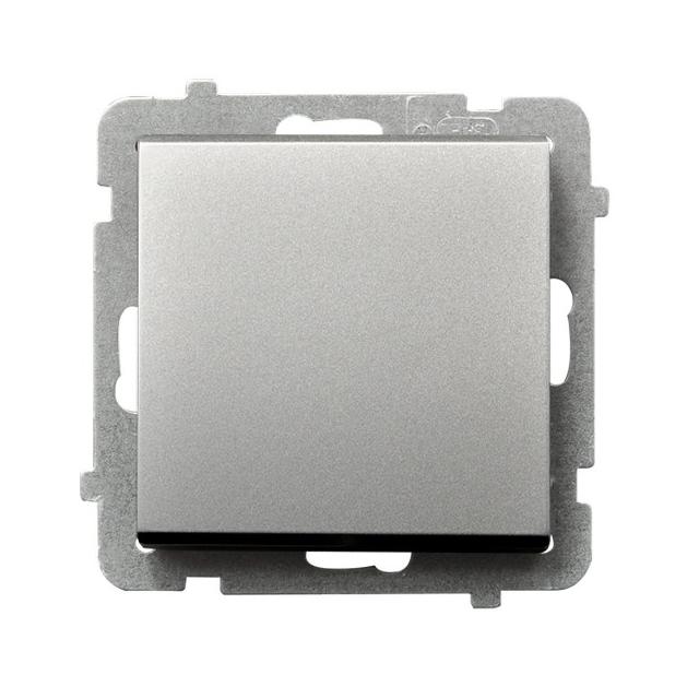 SONATA Łącznik jednobiegunowy - kolor srebro mat