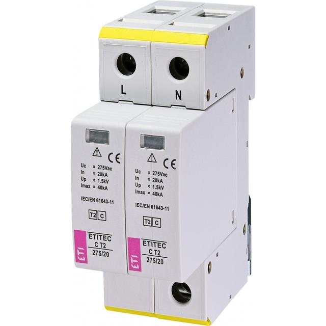 Ogranicznik przepięć T2 (C) TEC C T2 275/20 2+0 002440397 ETI