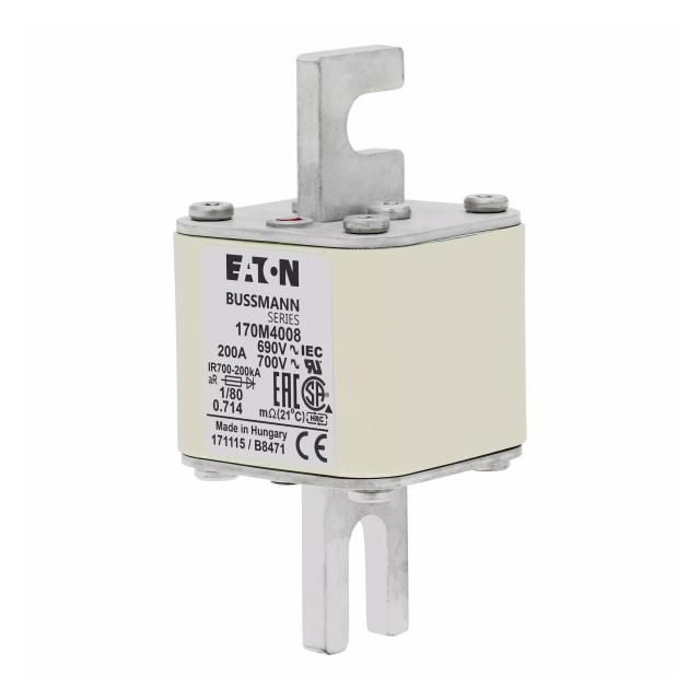 200A 690V 1/80 aR INDICATOR FUSE Wkładka szybka 200A AC 690V DIN 1 53x53x108 mm aR DIN, 170M4008 EAT