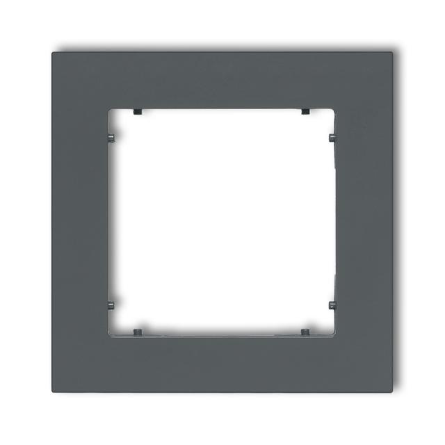 MINI Ramka uniwersalna pojedyncza z tworzywa grafitowy mat