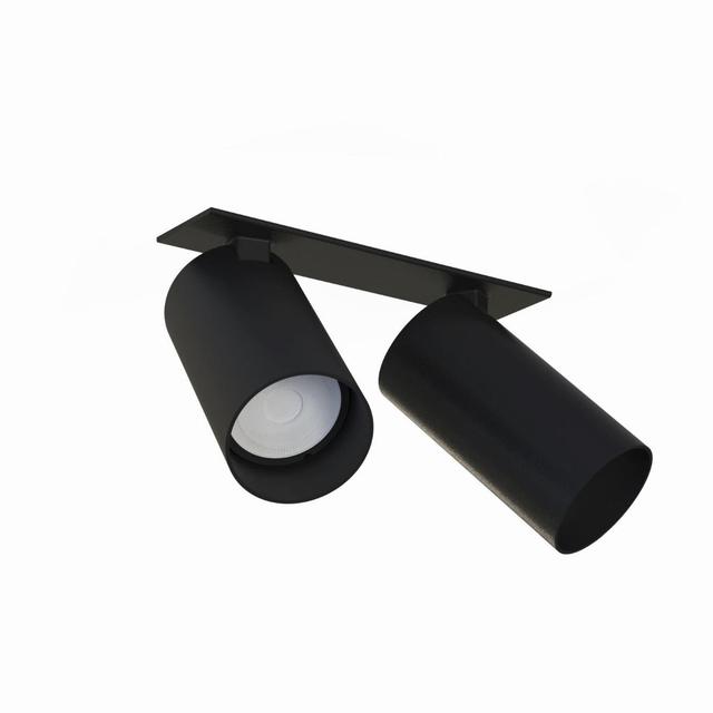 Lampa sufitowa Nowodvorski Mono Surface black II 2xGU10 10W czarna Nowodvorski