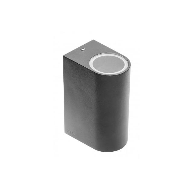 OPRAWA ŚCIENNA DWUKIERUNKOWA, TIAGO, GU10, MAX. 2X35W, IP54, AC220-240V, 50/60HZ, CZARNA