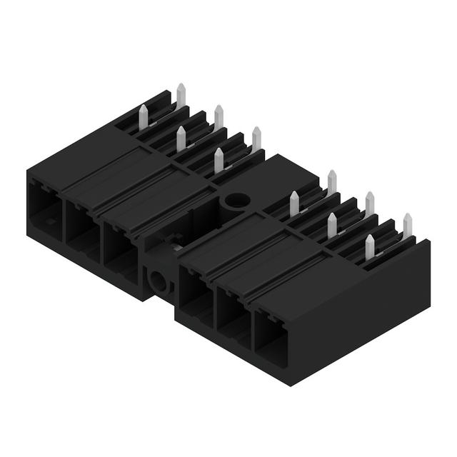 SV 7.62HP/06/270MSF4 3.5SN BK BX Wtyki PCB (złącza płyty), 7.62 mm, Liczba biegunów: 6, kąt odejścia: 270° /30szt./ 1048750000 WEIDMÜLLER