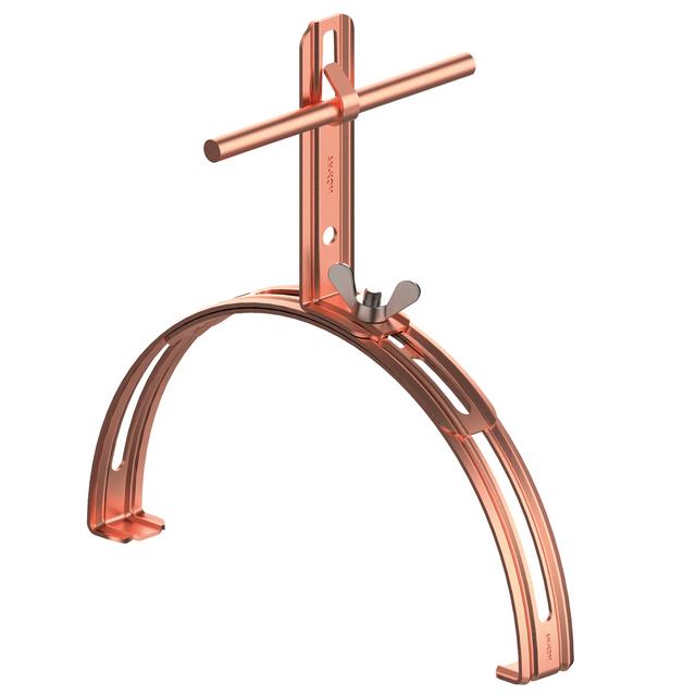 AN-15C/CU/-N Uchwyt gąsiorowy rozsuwany Z-zagięcie H=10 cm /Cu/