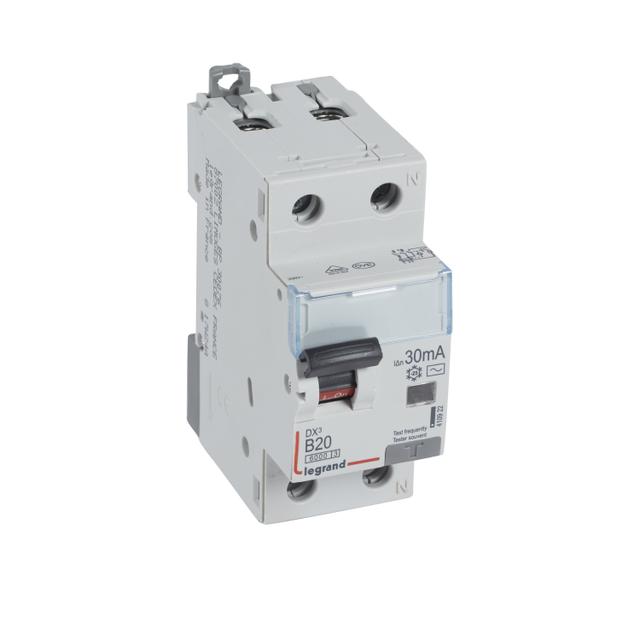Wyłącznik Różnicowo-Nadprądowy B20A 2P DX3 410922 LEGRAND