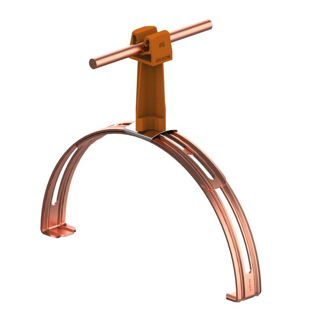 AN-14P/CU/-N Uchwyt gąsior.rozsuw.Z-zatrz. H=7cm /CU/ brązowy