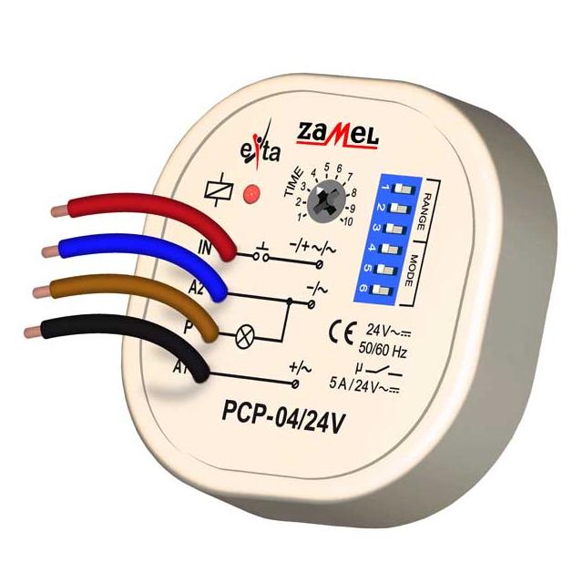 PRZEKAŹNIK CZASOWY 24V AC/DC TYP: PCP-04/24V
