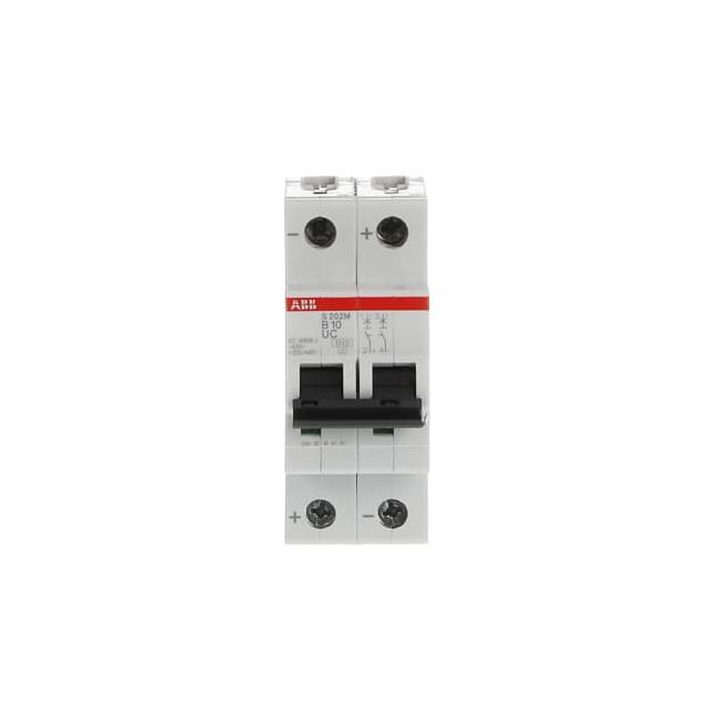 S202M-B10UC Wyłącznik nadprądowy 10kA AC/DC 2P B10A 2CDS272061R0105 ABB