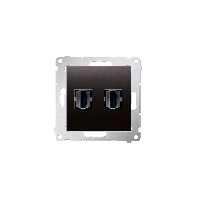 Simon 54 Gniazdo HDMI podwójne antracyt