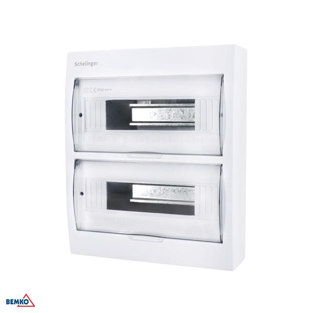 ROZDZIELNICA NATYNKOWA IP40 ZACISKI 24N+24PE 2x12P