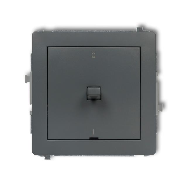 DECO Mechanizm łącznika dwubiegunowego w stylu amerykańskim grafitowy mat