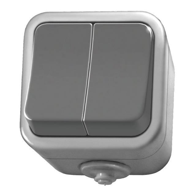 DELFINA Łącznik dwugrupowy świecznikowy - kolor szary