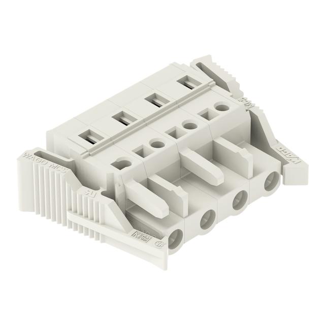 Gniazdo MCS‑MIDI Classic 4‑biegunowe jasnoszare raster 7,5mm 721‑204/037‑000 /50szt./ WAGO