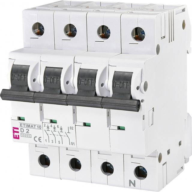 Wyłącznik nadprądowy MAT 10 3P+N D2A 002156708 ETI
