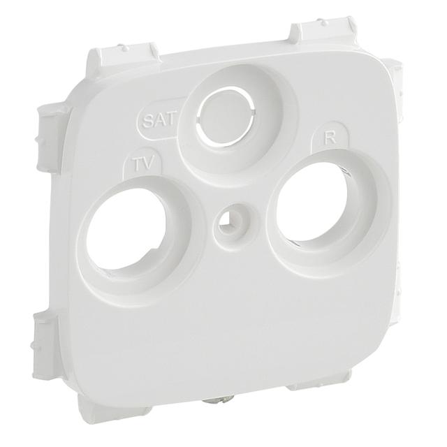 VALENA ALLURE - PLAKIETKA BIAŁA GNIAZDA TV-RD-SAT ( 2-3 OTWORY, PLAKIETKA DO GNIAZD INNYCH PRODUCENT