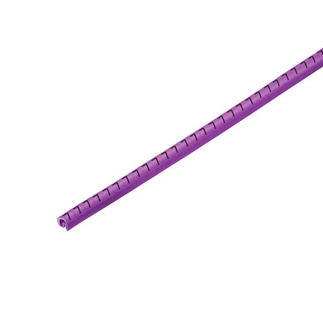 CLI C 02-3 VI/WS 7 CD System kodowania kabli, 1.3 - 3 mm, 3.4 mm, Nadrukowane znaki: Liczby, 7, PVC, miękkie, bez kadmu, fioletowy /500szt./ 1568241524 WEIDMÜLLER