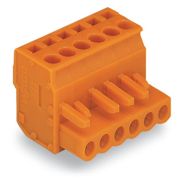 MCS-MIDI Classic gniazdo kątowe 21-bieg. pomarańczowe raster 5,08 mm /10szt./ WAGO