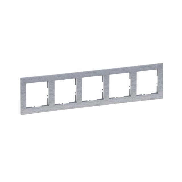 Suno Ramka Pięciokrotna 5-Krotna Aluminium Szczotkowane 721565 LEGRAND