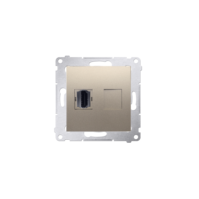 Simon 54 Gniazdo HDMI złoty mat DGHDMI.01/44 KONTAKT