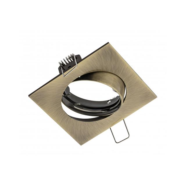 SUFITOWA OPRAWA PUNKTOWA PORTO - K Z REGULACJĄ, ODLEW, IP20, PATYNA, KWADRAT