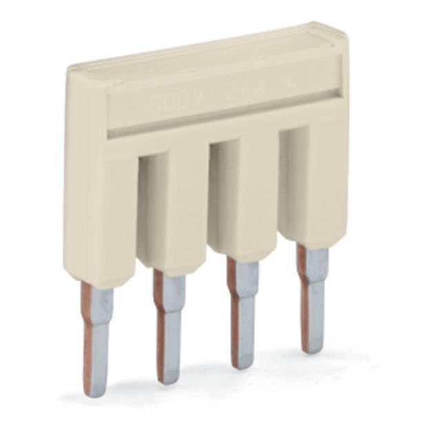 mostek grzebieniowy 4-biegunowy jasnoszary