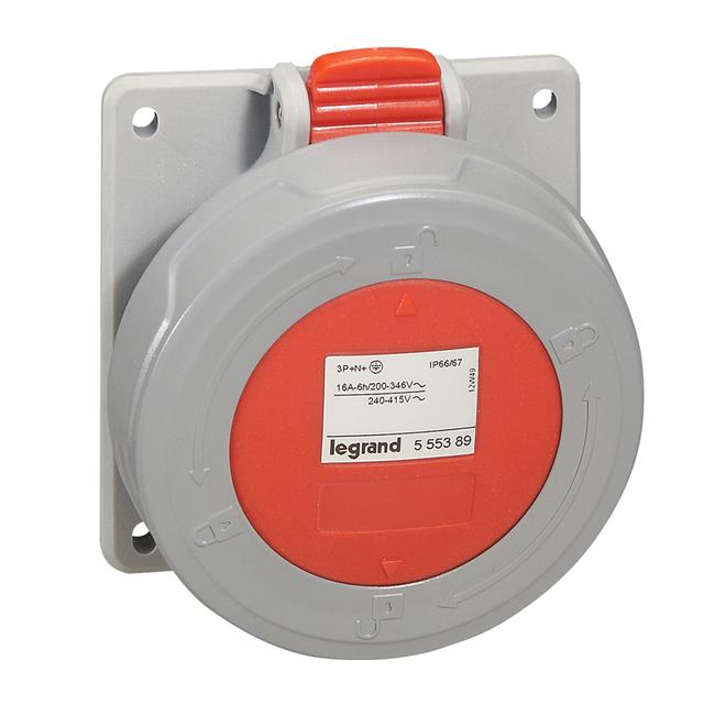 P17 TEMPRA PRO GNIAZDO TABLICOWE 32A 3P+N+Z 400V IP67, Legrand