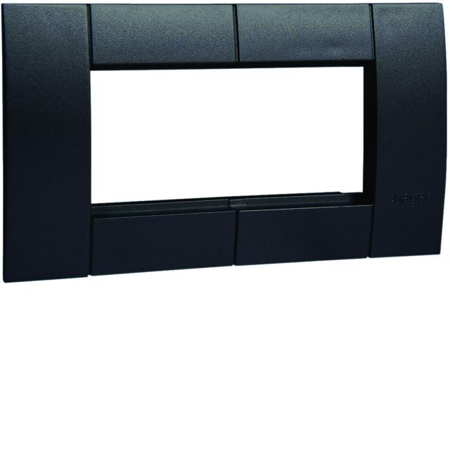 tehalit.WA Ramka montażowa podwójna 45x45mm czarna GT4529011 HAGER