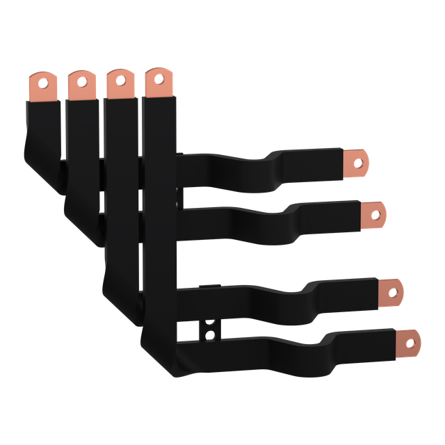 Rozdzielnice PrismaSet, połączenia uniwersalnego bloku zasilania z pionowo montowanym wyłącznikiem N