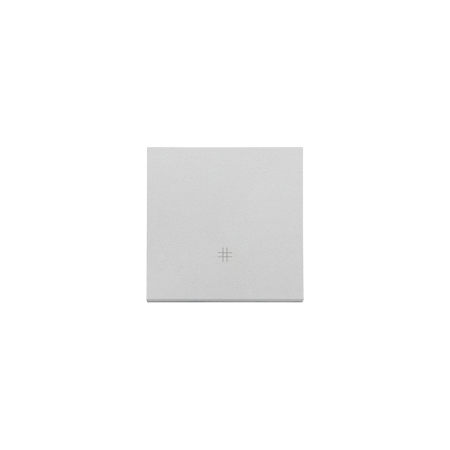 Simon 55 Klawisz pojedynczy z piktogramem krzyżowym do: SW7M Aluminium mat TKW7/143 KONTAKT