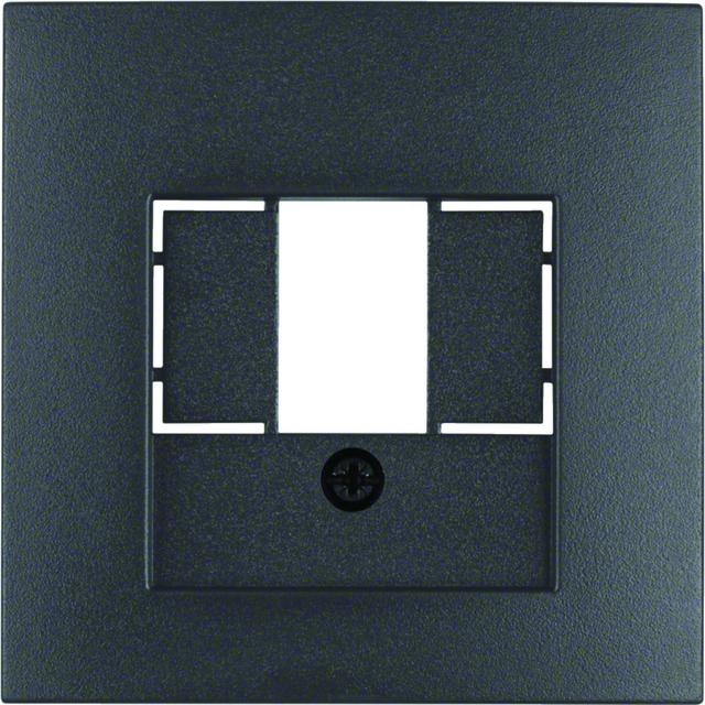 BERKER B.x Płytka czołowa do gniazda głośnikowego i gniazda ładowania USB antracyt mat 10331606 HAGE