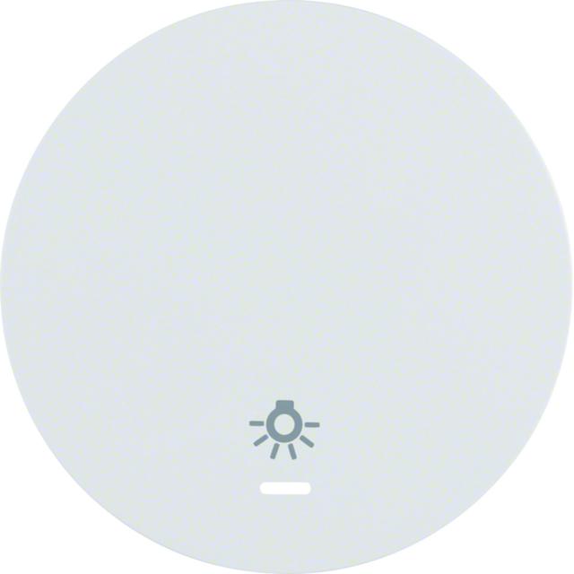 BERKER R.1/R.3 Klawisz z soczewką nadrukowanym symbolem światło do łącznika klaw. pojedyncza biały 1