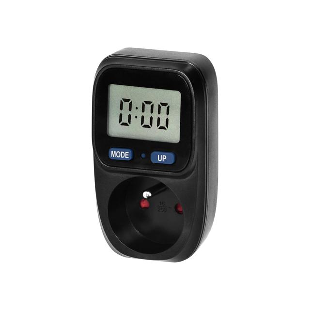 Watomierz kalkulator energii z wyświetlaczem LCD czarny ORNO