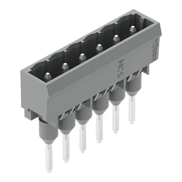 MCS-MIDI Classic wtyk 6-bieg. szary raster 5 mm /100szt./ WAGO